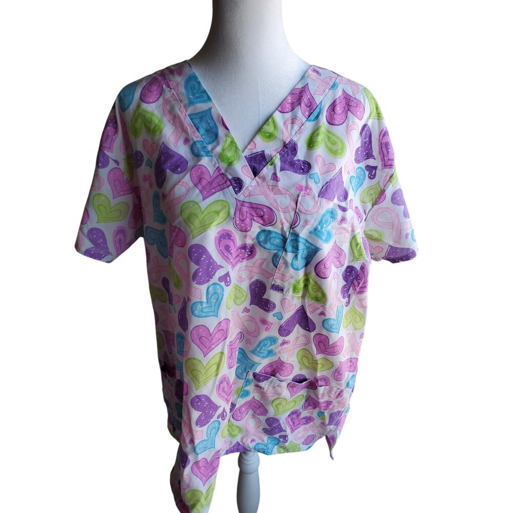 Hearts Scrub - Size L - 20 W x 26 L